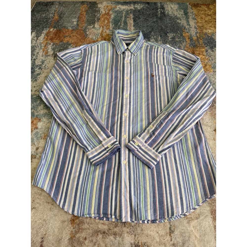 Polo Ralph Lauren Striped Button Down Shirt Men's Size L